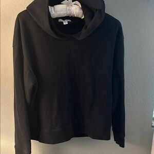 James Perse Black Hooded Sweater